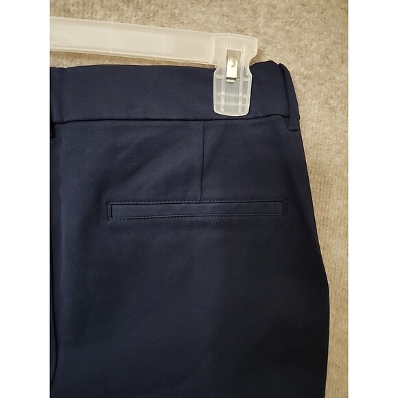 Old Navy High Rise Pixie Straight Ankle Pants Womens 12 Navy Blue Stretch NEW - Picture 7 of 11